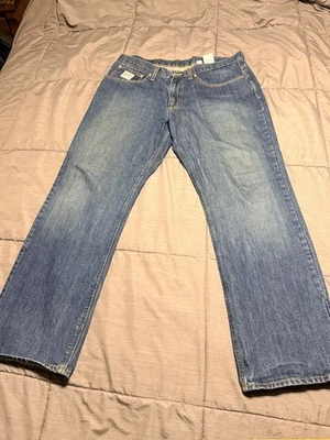 Cinch Jeans Men's 36x34 Blue Western Denim White Label Straight Western Cowboy - Image 1 of 4