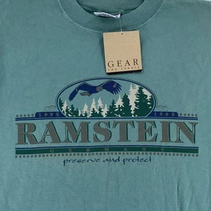 Vintage 90s Ramstein Germany Preserve & Protect Nature T-Shirt Mens Small NWT - Picture 1 of 10