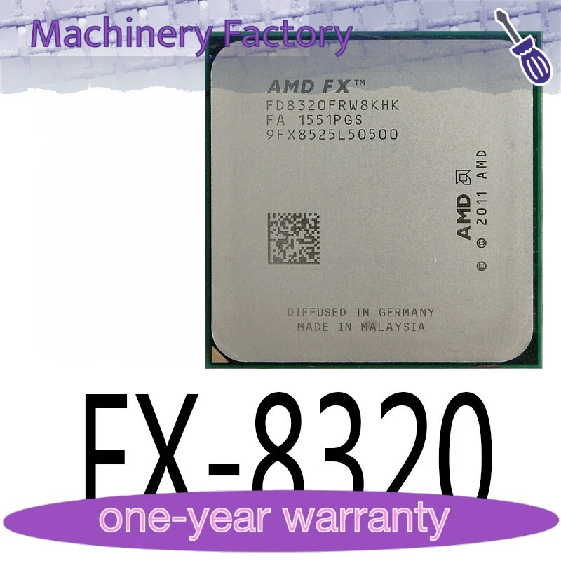 AMD FX-8320 8 Core 3.50GHz Socket AM3+ CPU Processor - Image 1 of 1