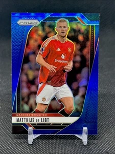 2024-25 Panini Prizm Premier League Matthijs De Ligt Blue /299 Man U Netherlands - Picture 1 of 2