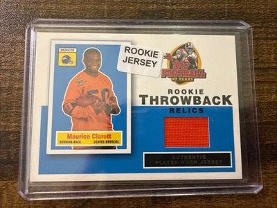 2005 Topps Throwback Relics Maurice Clarett #RT-MC Rookie - Image 1 of 4