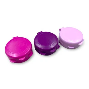 Deke Home - Pill Container Small, Round Pill Organizer, 3 Pack Single Pill Ca... - Picture 1 of 9