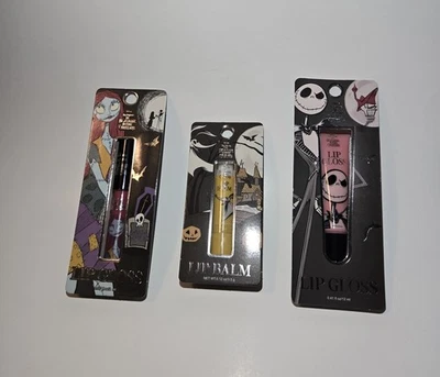НОВЫЙ набор блеска для губ и бальзама для губ Disney the nightmare before Christmas - Изображение 1 из 4