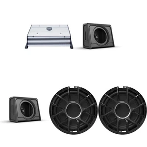 Wet Sounds (2) ZERO Series - 10" Marine Subwoofer with Enclosure & Amplifier - Picture 1 of 11