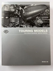Harley-Davidson 2009 Touring Models Service Manual OEM 99483-09 Printed USA - Foto 1 di 13