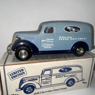 Limited Edition ERTL Mickey Thompson 1938 Chevrolet Panel Truck 1:25 Bank NIB - Image 1 of 4