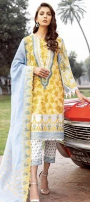 Charizma Lawn Chickenkari Cotton Suit Size Small Pakistani Original New - Image 1 of 4