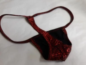 Tanga Brillante para Hombre 3x5 Executive Micro Extreme s m l o xl elástica spandex Roja - Imagen 1 de 3