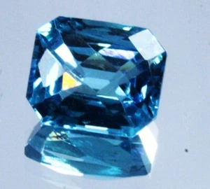 10 Ct+ NATURAL Santa Maria Blue Aquamarine Emerald Certified Loose Gemstone - Picture 1 of 5