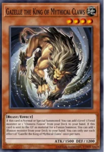 Gazelle The King Of Mythical Claws MP24-EN091 Prismatic Secret Rare -  - Picture 1 of 1