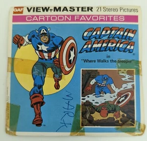 View Master GAF Captain America "Where Walks the Sleeper" Red Tint 1977 - Picture 1 of 5