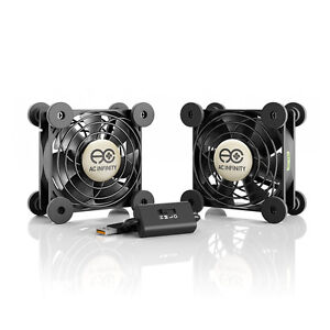 MULTIFAN S5, Quiet Dual 80mm USB Cooling Fan for Receiver DVR Computer Cabinets