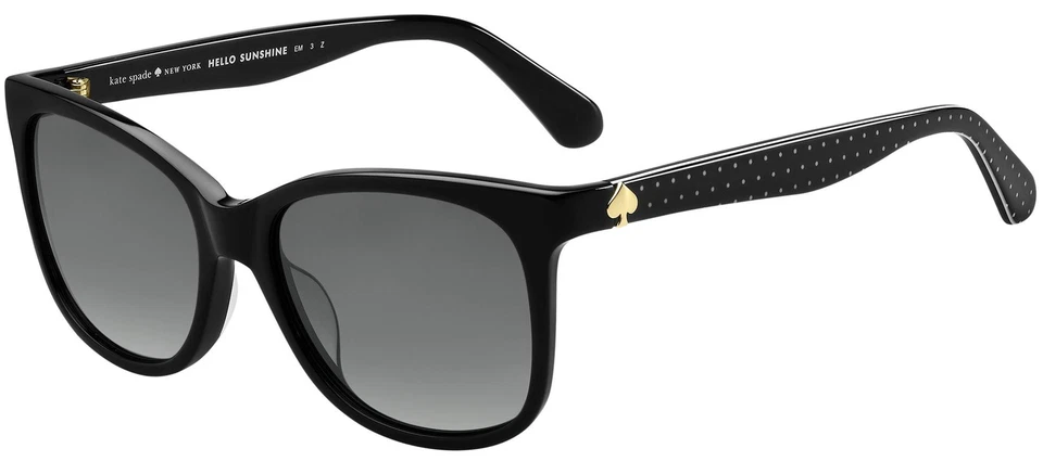 NEW Kate Spade New York Women's Danalyn/S Square Sunglasses, Black/Polarized 54m - Image 1 of 1