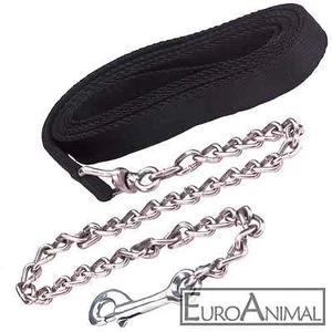 Führstrick Führleine mit Kette für Pferde Hunde Kettenleine Anbindekette 250cm - Bild 1 von 1