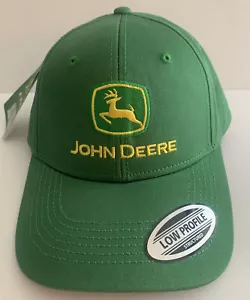 John Deere Green Strapback Adjustable Cap Hat Nothing Runs Like A Deere LP69072 - Picture 1 of 8