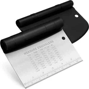 Bench Scraper for Baking, Stainless Steel Dough Cutter and Scraper Tool Kitchen, - Picture 1 of 2