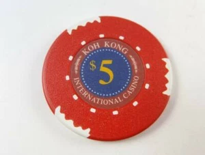 Ficha de casino vintage de $5 de KOH KONG INTERNATIONAL CASINO - Imagen 1 de 1