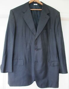 Brioni Men's Black Jacket Sports Coat Blazer Italy 46 R, Super 150s, 100% Wool