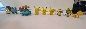10x Set Of Tomy Venusaur Pikachu Cubone Pokémon Figures Nintendo Rare - Picture 1 of 10