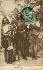 PC LIBYEN, LIBIA, ITALIANA, TIPI SUDANESI, alte Postkarte (b33470) - Bild 1 von 2