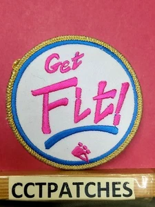 I'M FIT! FITNESS PINK LETTERS PATCH - Picture 1 of 2