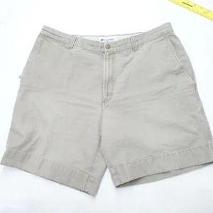 Columbia Carpenter Shorts Men's 38 Gray 100% Cotton Classic Outdoor Zip Fly - Picture 1 of 7
