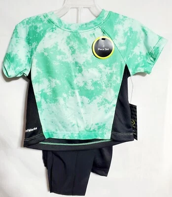 Athletic Works Boys Size  12 Months Shirt, Shorts & Pants 3 Piece DriWorks Set - Image 1 of 4