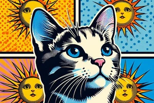 Retro Blechschild KATZE CAT 30 x 20 cm Metallschild Vintage (2917) - Bild 1 von 5