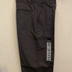 French Toast Grey Wrinkle Free Double Knee School Uniform Pants Size 18 Waist 30 - Picture 1 of 6