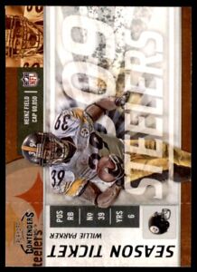 2009 PLAYOFF CONTENDERS WILLIE PARKER PITTSBURGH STEELERS #78