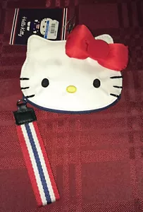 Sanrio Hello Kitty Face ID Cardholder Coin Purse Wristlet NEW - Picture 1 of 5