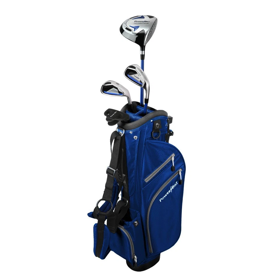 PowerBilt Junior Boys’ Golf Set Blue Series Clubs & Bag, Ages 5–8 L H - Image 1 of 4