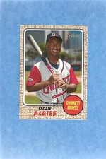Ozzie Albies 2017 Topps Heritage Minors Card #103 Gwinnett / Atlanta Braves MINT