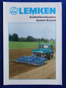 904) Lemken Saatbettkombination System-Korund - Prospekt Brochure 07.1997 - Bild 1 von 3