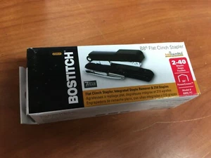 Bostitch B8 PowerCrown Flat Clinch Premium 40 Sheet Metal Stapler, Black - Picture 1 of 4