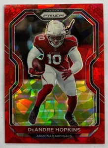2020 Panini Prizm Red Cracked Ice DeAndre Hopkins Arizona Cardinals Color Match - Bild 1 von 3