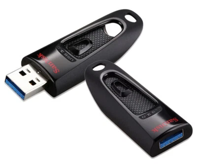 SANDISK ULTRA CZ48 FLASH PEN THUMB USB 3.0 DRIVE 256GB 128GB 64GB 32GB 16GB LOT - Image 1 of 2