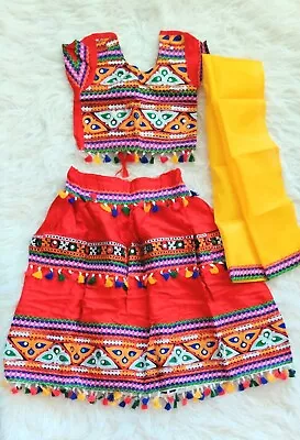 Vestido estilo indiano Chaniya choli/tradicional, 48 meses chaniya choli, Diwali  - Imagem 1 de 4