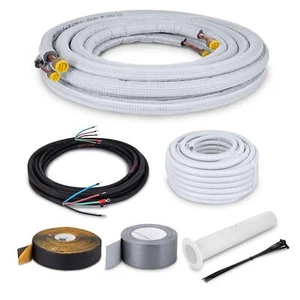 Montage Set für Klimaanlage mit Kältemittelleitung 1/4" + 1/2" - 3-25 Meter - Bild 1 von 168