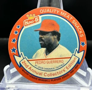 1989 King B Discs #20 Pedro Guerrero Cardinals - Picture 1 of 2
