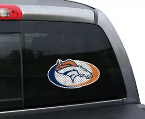 Fremont Die NFL Denver Bronco NFL Small Window Film See Thru - Picture 1 of 1