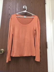 Armani Collezioni Italy Terrakotta Tunika Oberteil Seide Stretch, Gr. 40 oder M - Bild 1 von 8