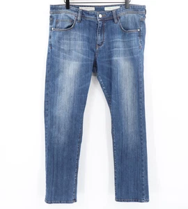 Pilcro And The Letterpress Anthropologie Hyphen Straight Leg Jeans Blue Sz 32 - Picture 1 of 9