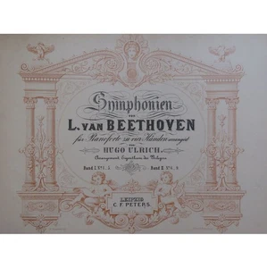 Beethoven Symphonien Symphonies 1 Rechts 5 Piano 4 Handcreme - Foto 1 di 6