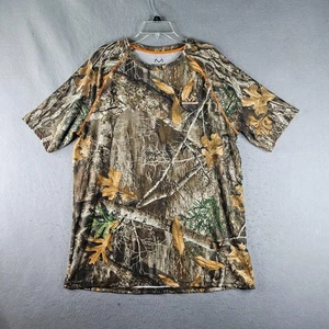 Realtree Edge Camo Shirt Mens Extra Large 46 to 48 Green Brown Camo Hunting - Picture 1 of 10