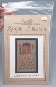 The City Stitcher Americana Sampler Cross Stitch Pattern Sampler Collection - Picture 1 of 2