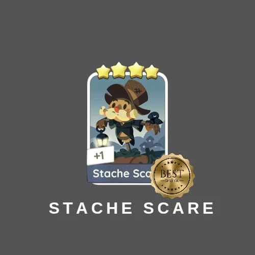 Stache Scare - Monopoly_Go_4⭐️⭐️⭐️⭐️ Star Sticker ⚡️⚡️Fast Delivery⚡️⚡️ - Image 1 of 1