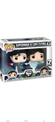 Funko Superman & Lois Flying 2-Pack Zavvi Exclusive  Pop! Vinyl Figure - Image 1 of 2