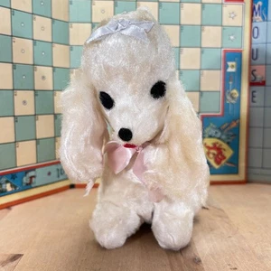 Vintage Bantam Plush Wind Up Dog w Moving Head and Music, 7"h WORKS WELL - Picture 1 of 9
