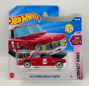 Custodia Hot Wheels Mainline 2025 K ALFA ROMEO GIULIA T1 CORTA protezione scheda GRATIS - Foto 1 di 10